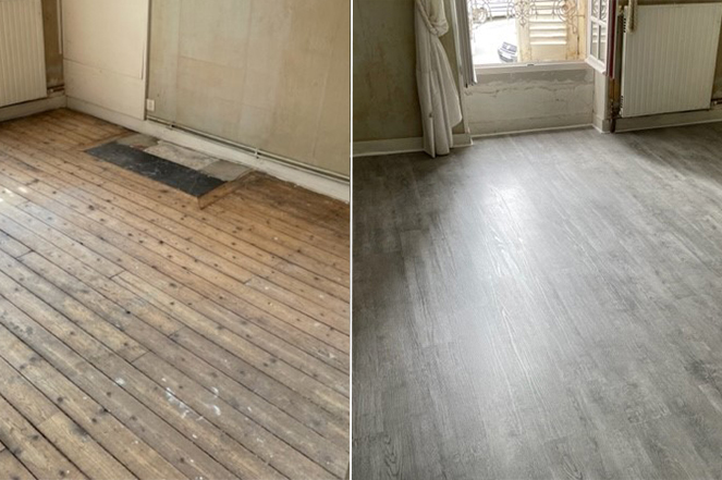 Rénovation de parquet Avant-Après